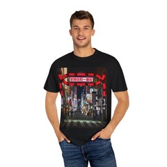 City Lights Graphic T-Shirt, Streetwear, Urban Fashion, Gift for Travelers,