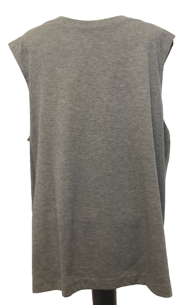 ATHLETIC WORKS DRIWORKS GRAY TRI BLEND MUSCLE Tank Sz M*
