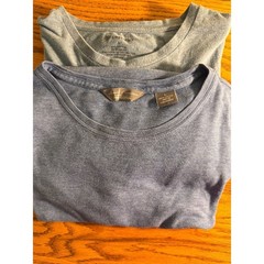 CREMIEUX Mens Blue Gray Crew Neck T Shirt Top Size L Set of 2