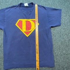 Discovery Channel Superdad T Shirt Large L Mens Blue Vintage Funny Graphic Tee