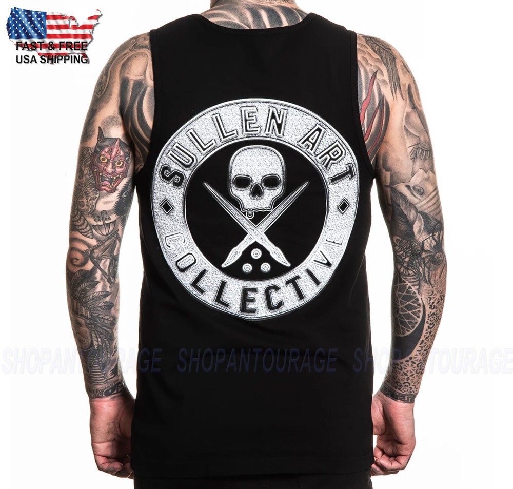 Sullen Art Collective Iced BOH Premium Fit SCM8231 New Tattoo Tank Top for Men