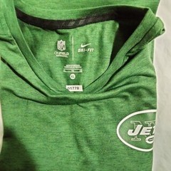 Nike New York Jets T-shirt Sz XL NFL On Field Apparel The Nike Tee Dri-fit Green