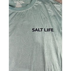 Men’s Salt Life teal green SLX XL Long-Sleeve Performance Tee Excellent