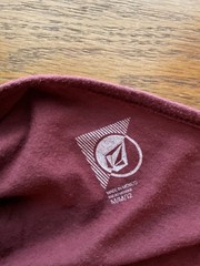 Volcom Maroon Dreamcatcher Graphic Scoop Neck T-Shirt