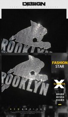 New Fashion Leopard Rhinestone Summer Short Sleeve Luxury Men Streetwear T-Shirt