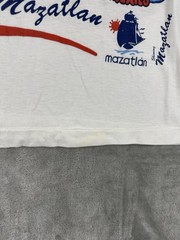 Vintage Destination Location Mazatlan Mexico Single Stitch White Mens Large 90s