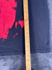 Vintage Revenge Kill Hand Graphic T-Shirt Black Red Streetwear Men’s Size Large