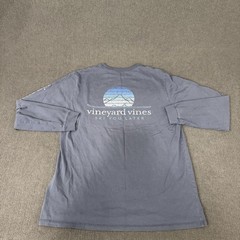 Vineyard Vines Shirt Mens Large Gray Ski You Later Long Sleeve Graphic Tee