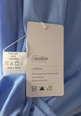Velvelhall Light Blue Long Sleeve Shirt 4XL