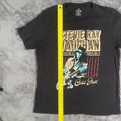 Stevie Ray Vaughan T Shirt Large Black Cold Shot Double Trouble Wrangler SRV 202