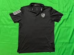 Los Angeles Kings Adidas Climate NHL Pro Collection Polo T Shirt Medium Black