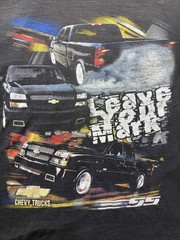Vintage Chevrolet Chevy Silverado Trucks Black Graphic T Shirt Men’s XL