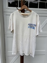 Vintage Absolute Peace Hippy Single Stitch White T Shirt Mens XL