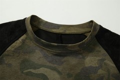 Men’s Restarall Camo Layered Long Sleeve T-Shirt Streetwear Y2K Oversized M-XXL