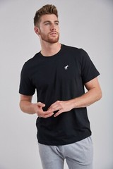 Crew Neck T-shirts for Men in Pima Cotton. Soft and comfortable with Logo