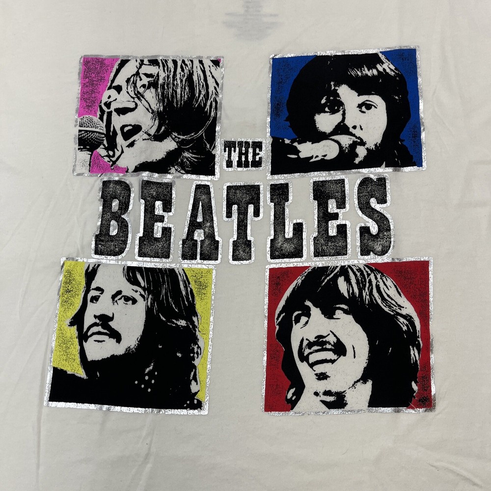 New The Beatles size 2XL Apple Corps Rock Music Band John Paul George Ringo Tee