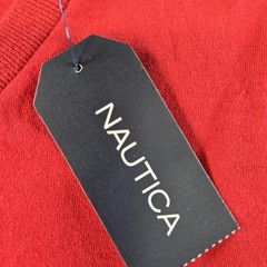 Nautica Shirt Mens 3XL Red NS83 Sailing Graphic Crewneck Cotton Jersey Tagless