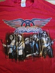 Y2K Aerosmith 2005/2006 Red Tour T-Shirt Sz L