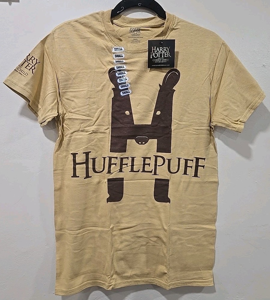 Harry Potter And The Cursed Child Hufflepuff Logo T-Shirt Adult Size: S & M