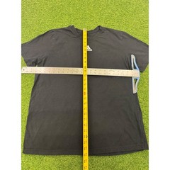 Adidas Mens Black Short Sleeve Center Logo Graphic T-Shirt Size Large Normal Fit