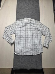 The Classic Shirt Men’s Shirt White Sz Large Blue Check Plaid Button Up Collard