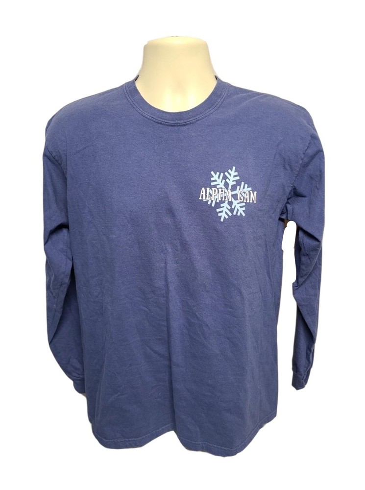 2019 Alpha Gam Winter Formal Towson MD Adult Medium Gray Long Sleeve TShirt