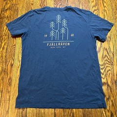 Fjallraven New York Graphic T-Shirt Men’s M Blue Cotton Outdoors Gorpcore
