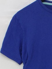 Pierre Cardin Men’s T-Shirt M Blue Graphic 100% Cotton Basic