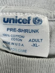 Vintage 90s UNICEF Shirt Mens XL Blue Diversity Graphic Charity Tee Made USA