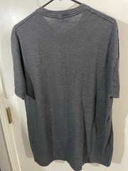 Fox Racing T Shirt Size XL Dark Grey Yellow Logo Short Sleeve Preowned Good