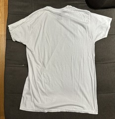 Hanes White Men’s ComfortSoft 100% Cotton Lay Flat Collar Blank T-Shirt Medium