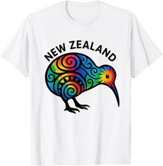 New Zealand Vacation Kiwi Bird T-Shirt Travel Souvenir Gift