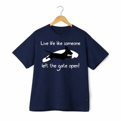 Live Life Like Dachshund Graphic T-Shirt Soft Cotton Casual Dog Lover Daily Wear