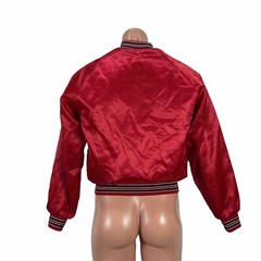 Vintage Missouri USA Wrestling Red Satin Jacket Small National Team Rare