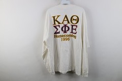 Vtg 90s Mens XL Sigma Phi Epsilon Kappa Alpha Theta Baylor Homecoming T-Shirt