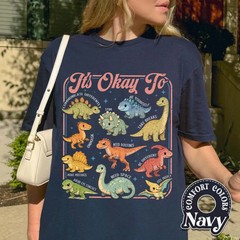 Comfort T-Shirt Dinosaur Autism Awareness