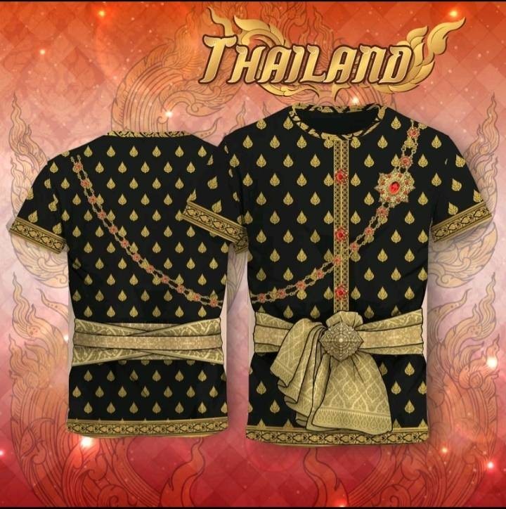 Asian T-shirt for men and Women Thai TraditionalOpens in a new window or tab Bra