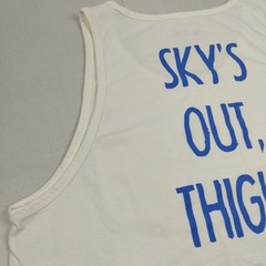 Chubbies Mens XXL Skys Out Thighs Out White Soto Tank Top Graphic Tee Sleeveless