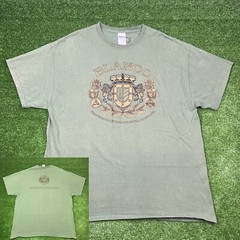Y2K Blanco Cigars Tobacco 2000s Promo Tee Olive Green Shirt Men’s XL 24×29 -READ