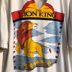 Vintage 90s The Lion King Simba Single Stitch T-shirt SAAD Collection Tag MEN XL