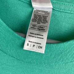 American Apparel Mint Green Cotton Crew Neck Short Sleeve T-Shirt S Retro Indie