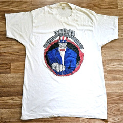 Vintage 80s MOD Method of Destruction T Shirt Size Large Single Stitch