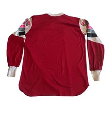 Vintage 70s 80s Yamaha Racing USA Motorcycle Motocross Jersey Red Spellout Large