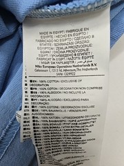 NIKE Boys Light Blue Graphic T-Shirt Youth XS Regular Fit
