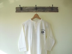 Henry Neck T-Shirt 3/4 Sleeve Double Works American Cotton Japan