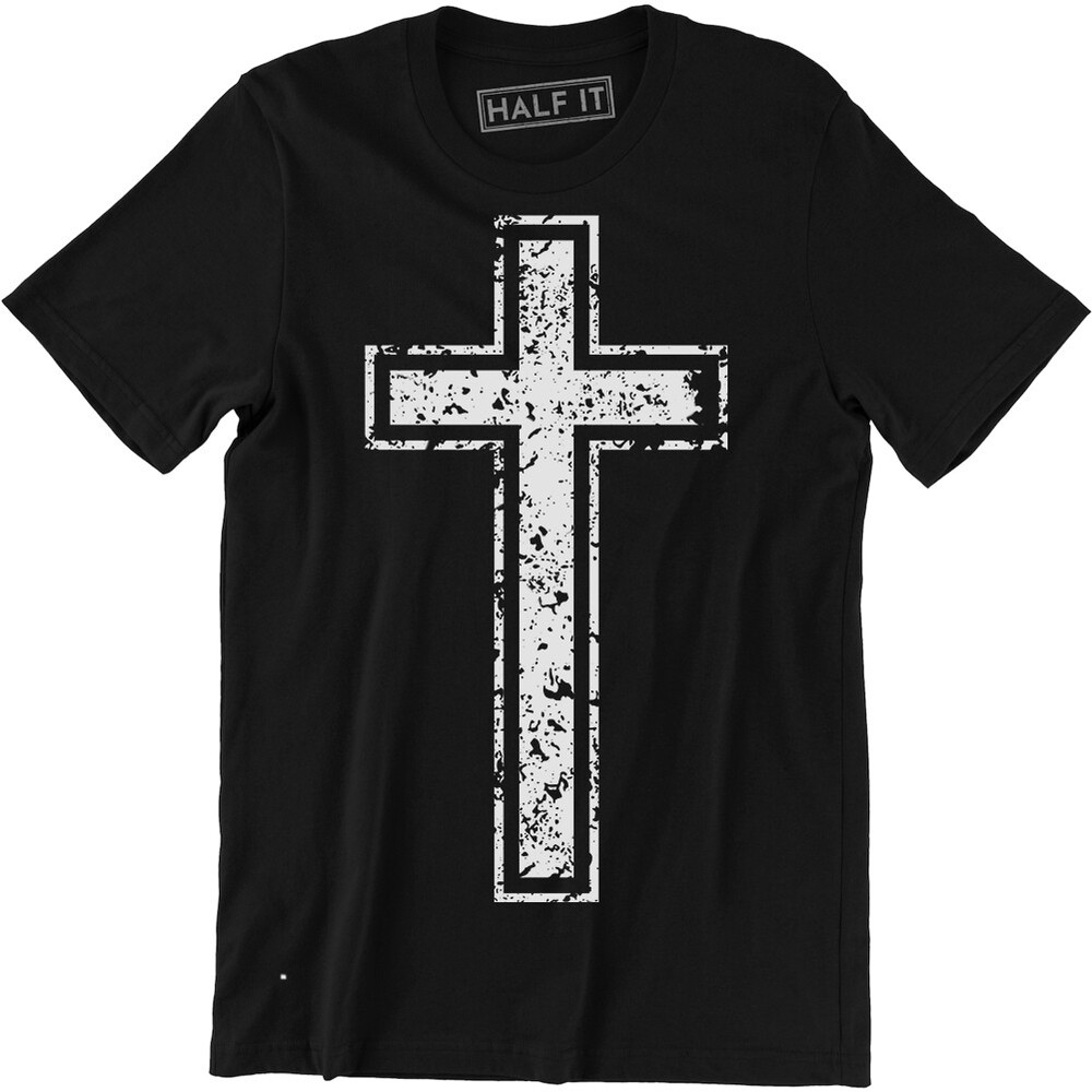 Christianity Jesus Christ Cross Saved Christian Faith Religious Slogan Men’s Tee