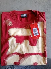 DIESEL T SHIRT MEN COL.RED Mod Oasub_440-sT JUST-E-16 T-SHIRT EURO 47.00