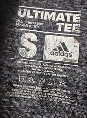 Addias Ultimate Tee Men’s Dark Gray Shirt Climate S
