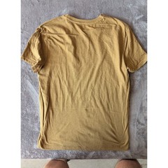 Banana Republic Mens Yellow Guitar Bass Music Graphic T-Shirt Size Medium