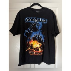 Teddy Fresh x Godzilla Black Crew T-Shirt Limited Edition Collaboration